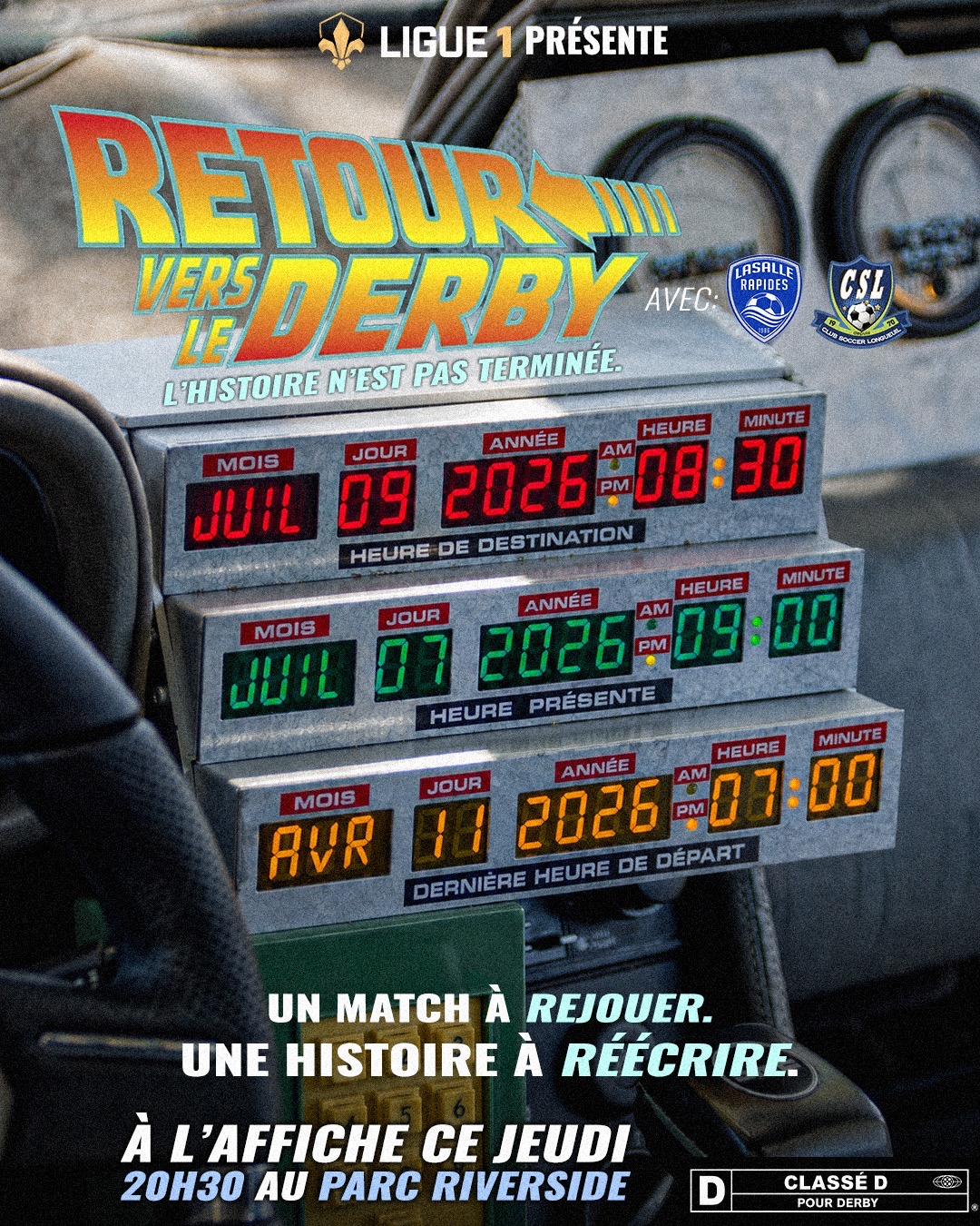 Retour vers le derby — Film-inspired concept