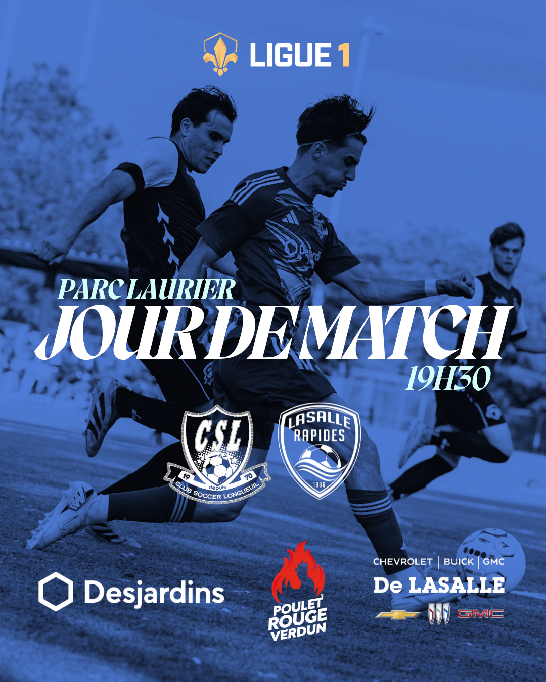 CS LaSalle Ligue 1 matchday graphic